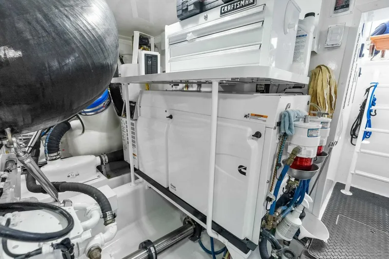 Pipe Dream Yacht Photos Pics 2022 Viking 68 Enclosed Bridge- PIPE DREAM- Engine Room