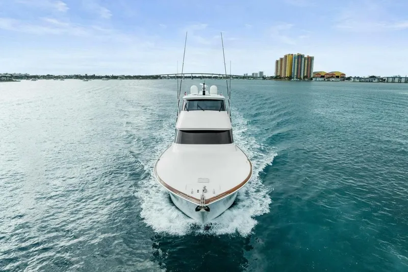 Pipe Dream Yacht Photos Pics 2022 Viking 68 Enclosed Bridge- PIPE DREAM- Profile