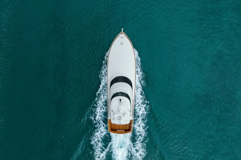 Pipe Dream Yacht Photos Pics 2022 Viking 68 Enclosed Bridge- PIPE DREAM- Aerial