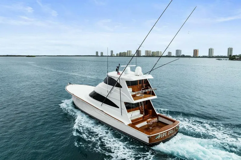 Pipe Dream Yacht Photos Pics 2022 Viking 68 Enclosed Bridge- PIPE DREAM- Transom