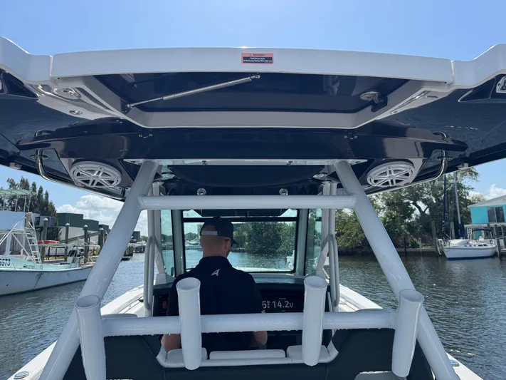  Yacht Photos Pics 2024 Blackfin 332 CC boat interior with modern design and advanced features.