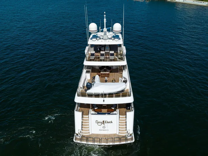 Sarabeth Yacht Photos Pics Aerial-Transom View