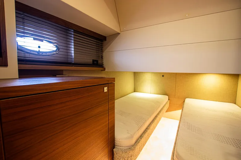  Yacht Photos Pics Luxurious cabin interior of 2021 Van der Heijden Exclusive de Luxe 1600 yacht.