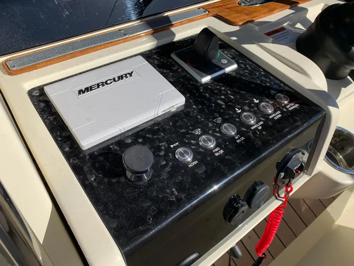  Yacht Photos Pics Control panel of 2024 Chris-Craft Catalina 34 boat with Mercury system.