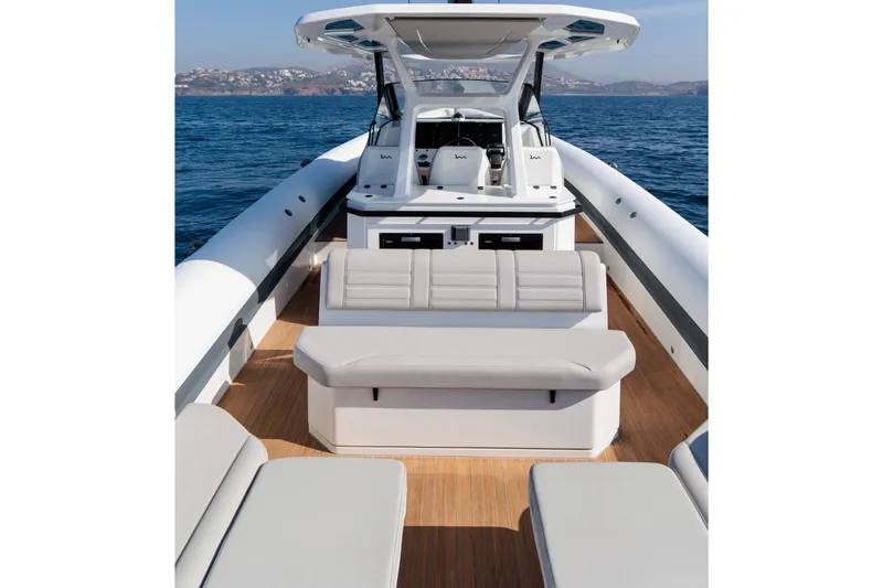 Rock Marine Rm 40 Yacht Photos Pics Luxurious 2026 Rock Marine RM 40 yacht interior with sleek seating and ocean view.