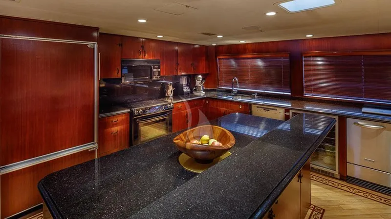 Blackwood Yacht Photos Pics Island Galley Counter and Bar