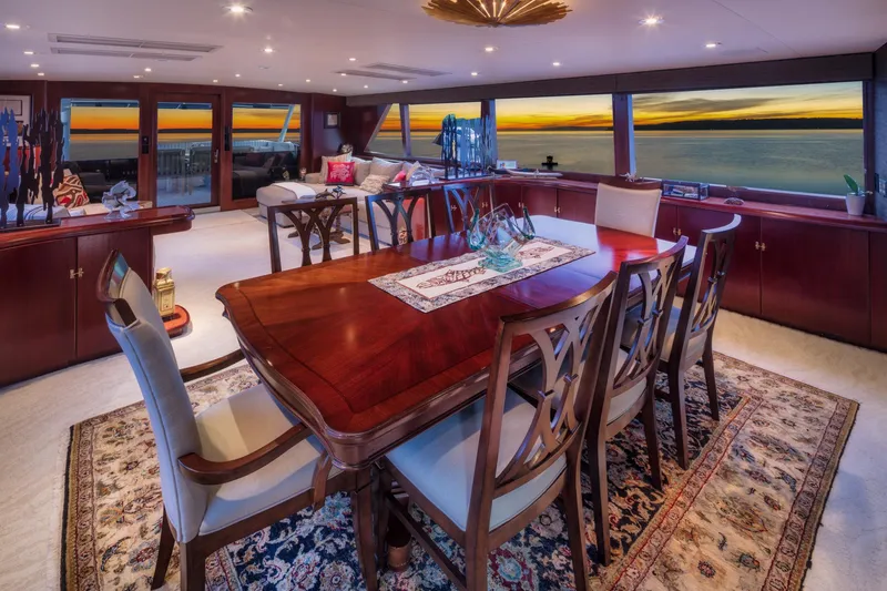 Blackwood Yacht Photos Pics Salon Dining for 8