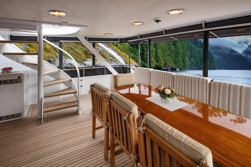 Blackwood Yacht Photos Pics Aft Deck Teak in great shape