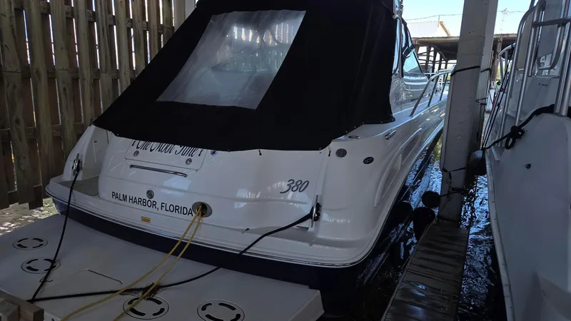 One More Time Yacht Photos Pics 2004 Sea Ray 380 Sundancer docked in Palm Harbor, Florida.