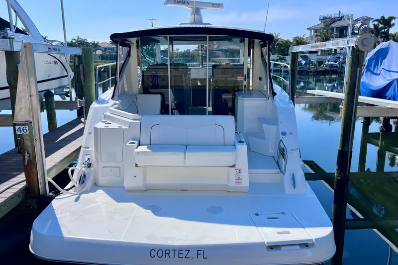  Yacht Photos Pics 2018 Cruisers Yachts 41 Cantius docked in Cortez, FL marina.
