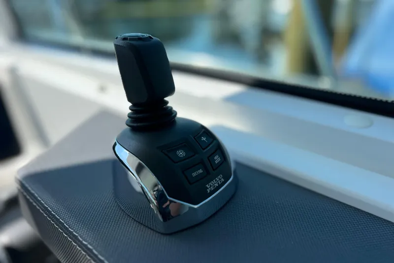  Yacht Photos Pics Joystick control on 2018 Cruisers Yachts 41 Cantius, featuring Volvo Penta system.