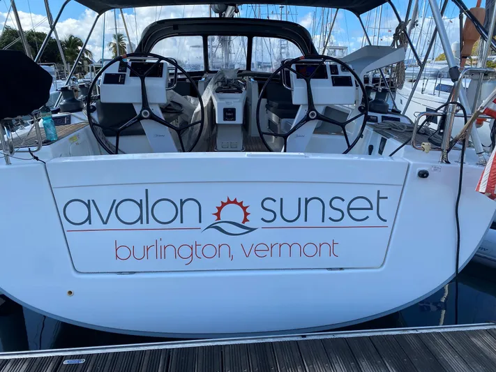 Avalon Sunset Yacht Photos Pics Sailboat "Avalon Sunset" docked, Hanse 505, 2016 model, Burlington, Vermont.