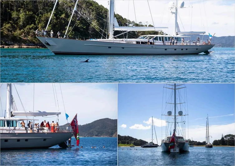 Catalina Yacht Photos Pics Luxurious 2001 Vitters Cruising Ketch sailing in scenic waters, surrounded by lush landscapes.