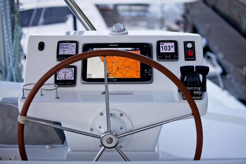  Yacht Photos Pics Manufacturer Provided Image: Leopard 58 Helm