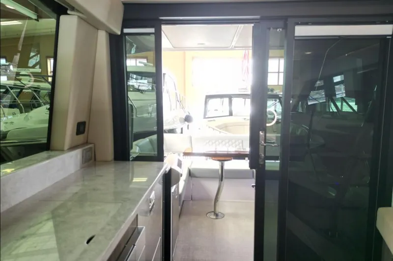  Yacht Photos Pics Interior view of 2023 Regal 42 Fly yacht with sleek design and modern amenities.