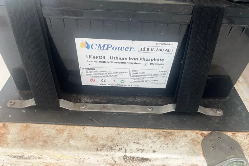 Lovely Cruise Yacht Photos Pics Lithium iron phosphate battery, 12.8V 200Ah, with internal management system, Leopard 38, 2011.