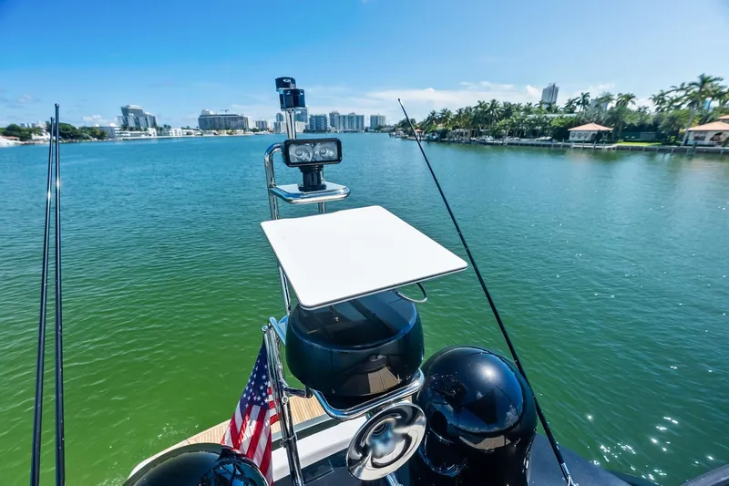 Dreaming Yacht Photos Pics Riva 76 PERSEO Super yacht cruising on a sunny day, 2023 model.