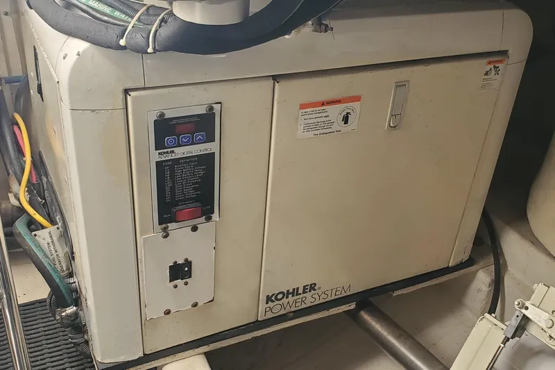 Cruse Yacht Photos Pics Kohler power system in 2006 Tiara Yachts 4200 Open engine room.