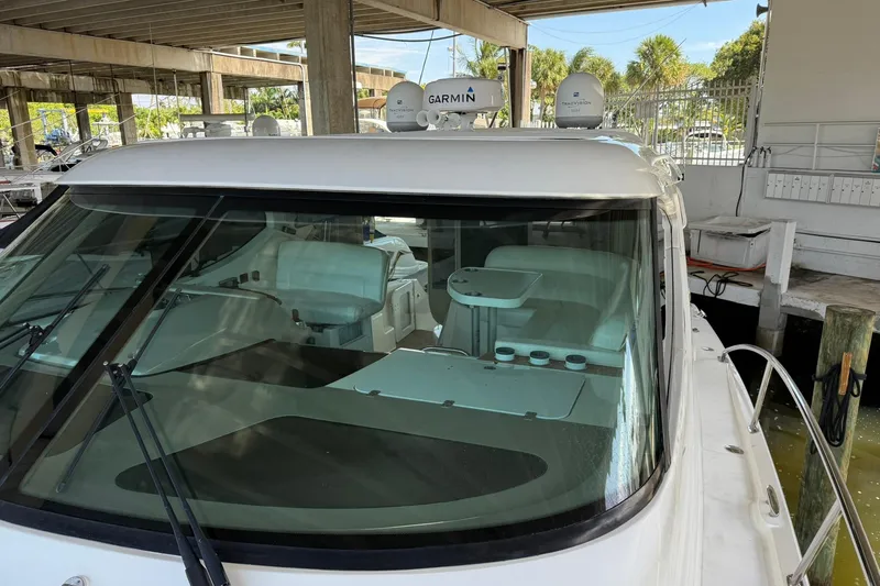  Yacht Photos Pics 2011 Tiara Yachts 4500 Sovran docked, featuring Garmin navigation equipment.