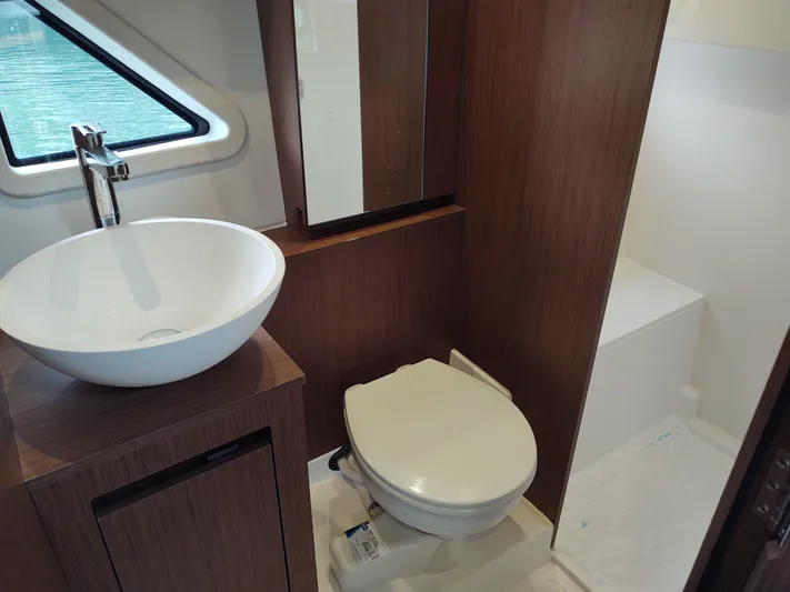 Kinsale Yacht Photos Pics Kinsale head vanity and electric toilet