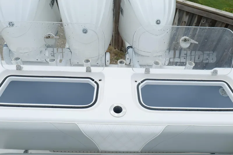  Yacht Photos Pics 2024 Contender 35 ST boat with dual livewells and Yamaha outboard engines.