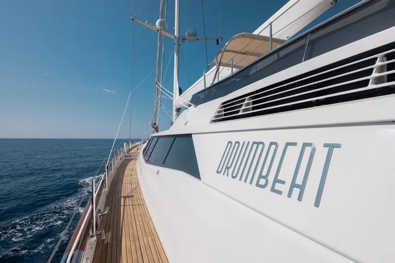 Drumbeat Yacht Photos Pics Sailing yacht "DRUMBEAT" by Alloy Yachts, 2002, cruising on open sea.