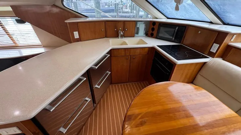 Nauti Boxer Yacht Photos Pics 26 2003 Silverton 453 Galley