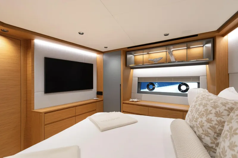  Yacht Photos Pics Luxurious interior of 2026 Pardo Yachts GT75, featuring modern design and elegant furnishings.