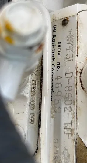 Seventeen Yacht Photos Pics Close-up of a Leopard 50 model 2020 serial number plate.