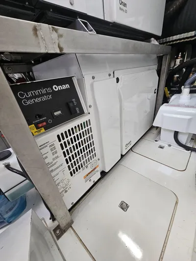  Yacht Photos Pics Cummins Onan generator in 2020 Princess F62 yacht engine room.