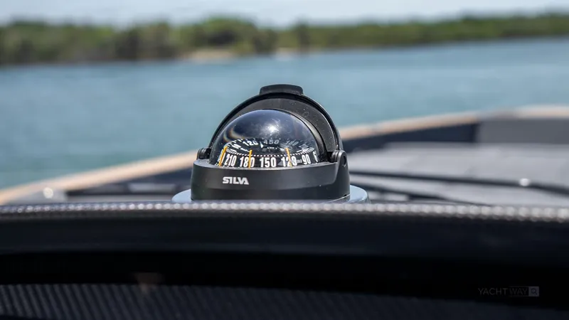 Available Now Yacht Photos Pics Compass on Pardo Yachts P50, 2025 model, with water in the background.