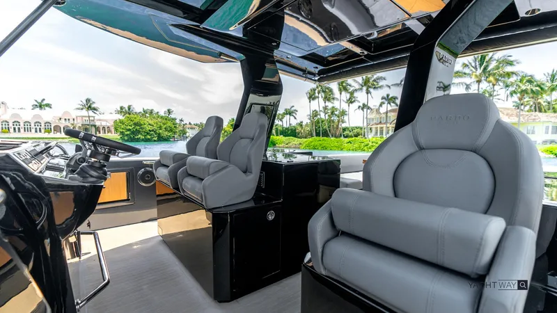 Available Now Yacht Photos Pics 2025 Pardo Yachts P50 interior with luxurious seating and modern design.