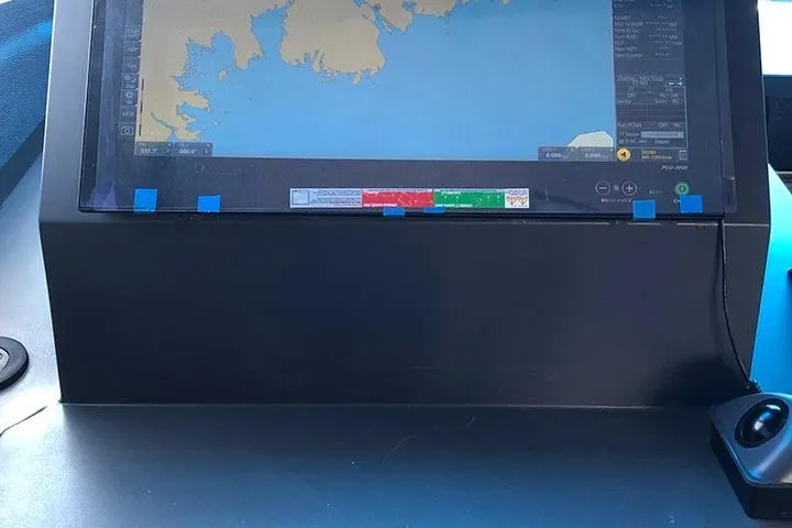 Interceptor Yacht Photos Pics Navigation display on 2012 River Hawk 73 Sea Stryker Fast Patrol Boat.