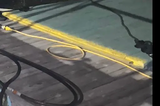 Interceptor Yacht Photos Pics Close-up of Riverhawk 73 Sea Stryker Fast Patrol Boat deck, 2012 model, with cables.