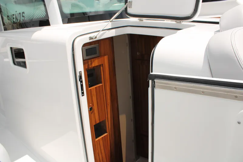 Hcb 53' Suenos Yacht Photos Pics Entrance to the cabin of the 2024 HCB Suenos yacht.