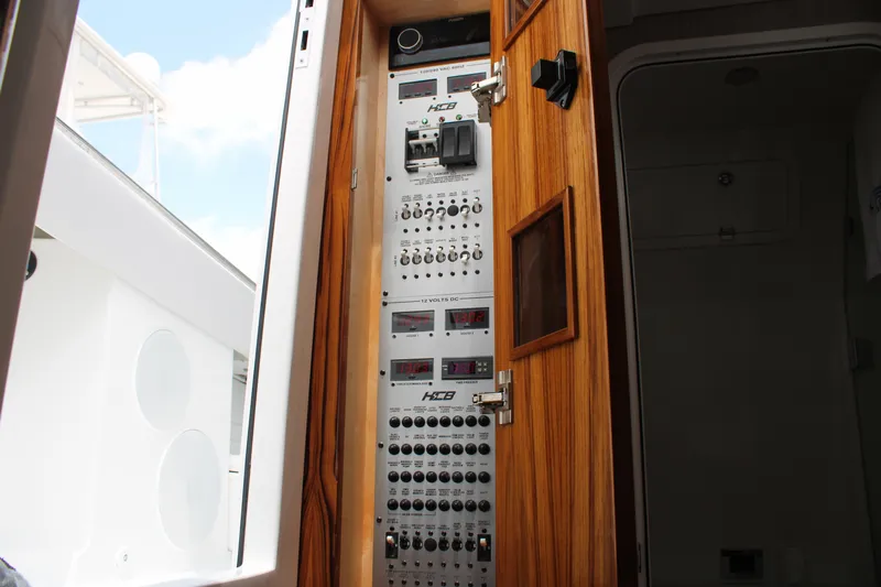 Hcb 53' Suenos Yacht Photos Pics Electrical control panel of HCB Suenos 2024 yacht.