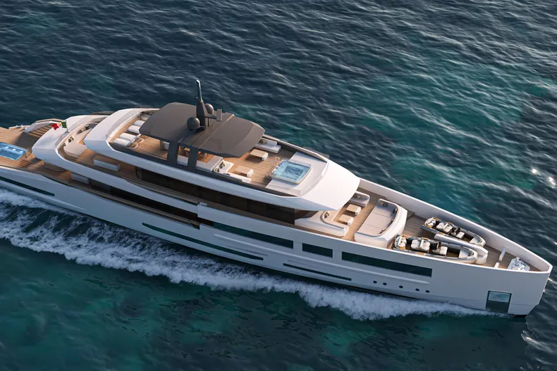 Sleek 52 Yacht Photos Pics Luxurious Tureddi Sleek 52 yacht cruising on the ocean, 2028 model.