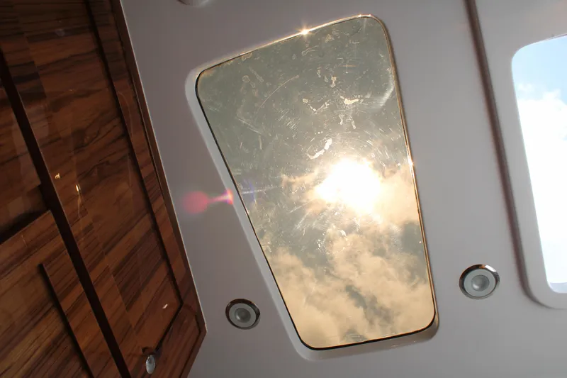 Hcb 53' Suenos Yacht Photos Pics Sunroof of 2024 HCB Suenos with wood accents.