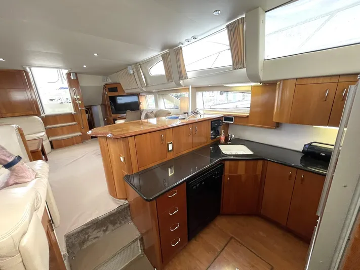 Rudee's Ruckus Yacht Photos Pics GALLEY LOOKING AFT