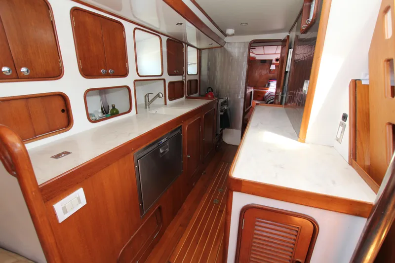 Mystic Chord Yacht Photos Pics Galley from fwd