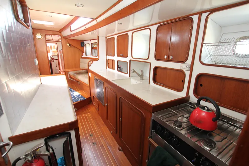 Mystic Chord Yacht Photos Pics Galley from aft