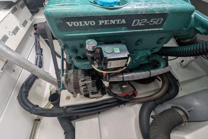 Maho Yacht Photos Pics Volvo Penta D2-50 engine in 2021 Fountaine Pajot Astrea 42 Catamaran.