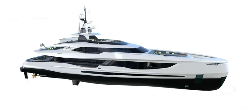  Yacht Photos Pics Futuristic 2027 Tureddi Hyper 50 yacht with sleek design and modern features.