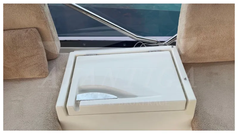  Yacht Photos Pics Prestige 500 yacht seating area with storage compartment, 2012 model.