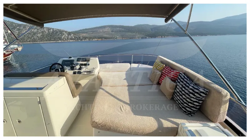  Yacht Photos Pics Luxurious 2012 Prestige 500 yacht with spacious deck and scenic ocean view.