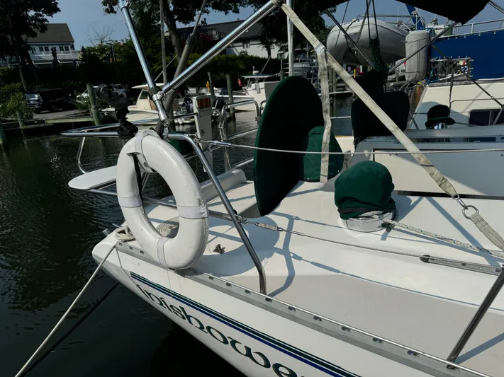 Inishowen Yacht Photos Pics Stern Seats and Toerail