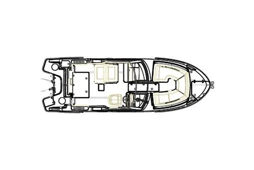 Yacht Photos Pics Manufacturer Provided Image: Top view layout of 2022 Boston Whaler 240 Vantage boat.