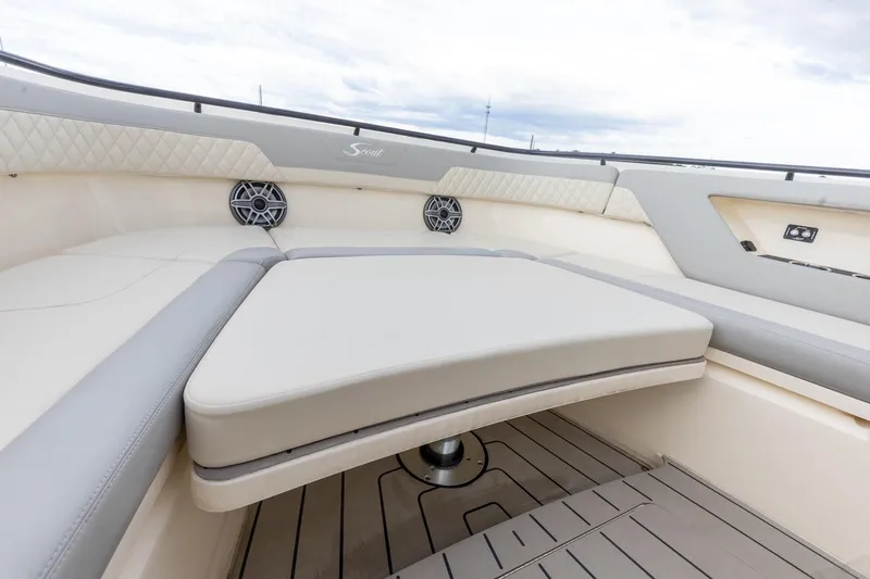 Your Next Boat! Yacht Photos Pics 2024 Scout 377 LXF Forward Sunpad