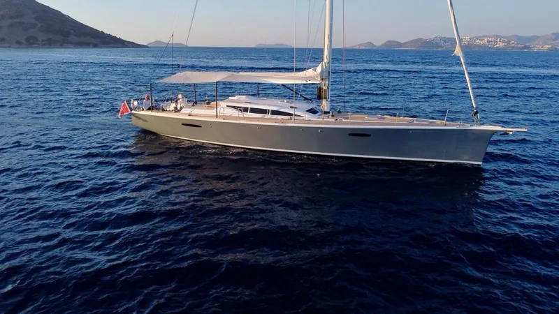 Touché Yacht Photos Pics Sailing yacht "Windseeker" Raised Pilot Saloon 2010 on open sea, scenic coastal background.