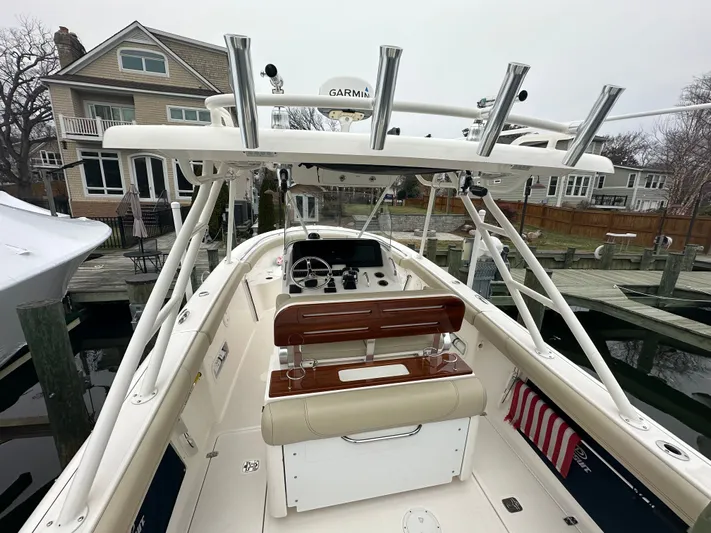 The Bounty Yacht Photos Pics 2017 Pursuit S 280 Center Console boat at dock.